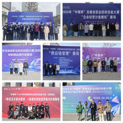 张商贸学校在2024-2025年度安徽省职业院校技能大赛（高职组）中斩获佳绩
